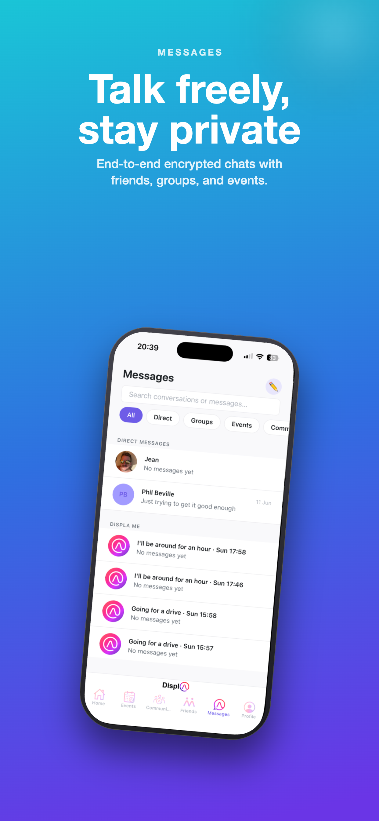 End-to-end encrypted messaging